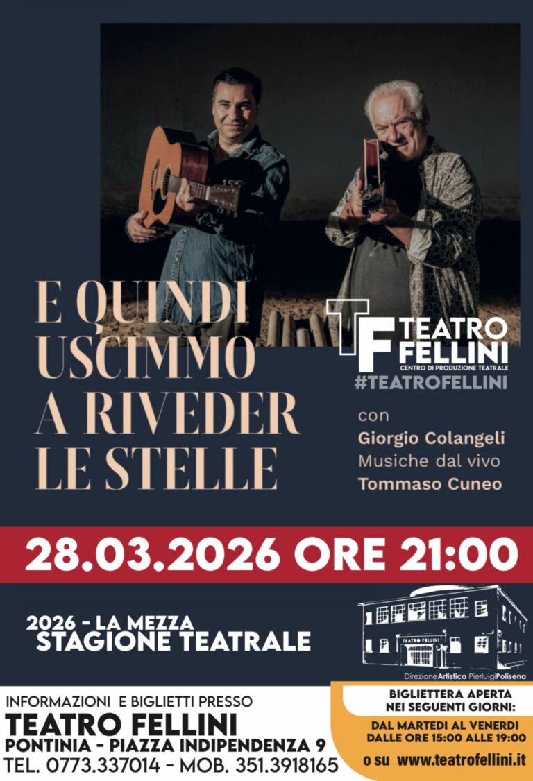 Al Teatro Fellini il viaggio dantesco di Giorgio Colangeli